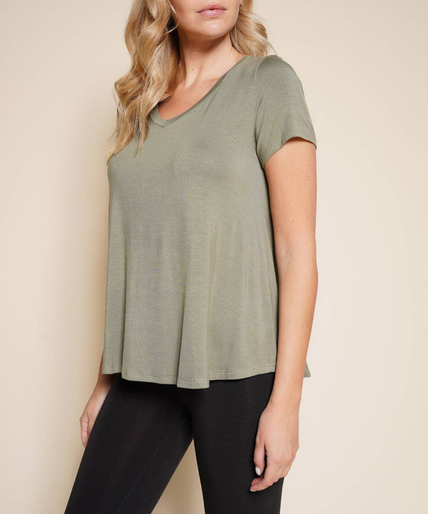 Bamboo V-Neck Classic Top