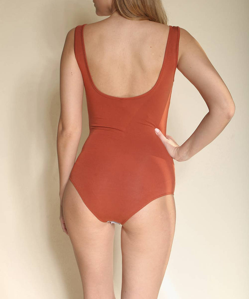 
            
                Load image into Gallery viewer, Bamboo Bodysuit - Rust -
            
        