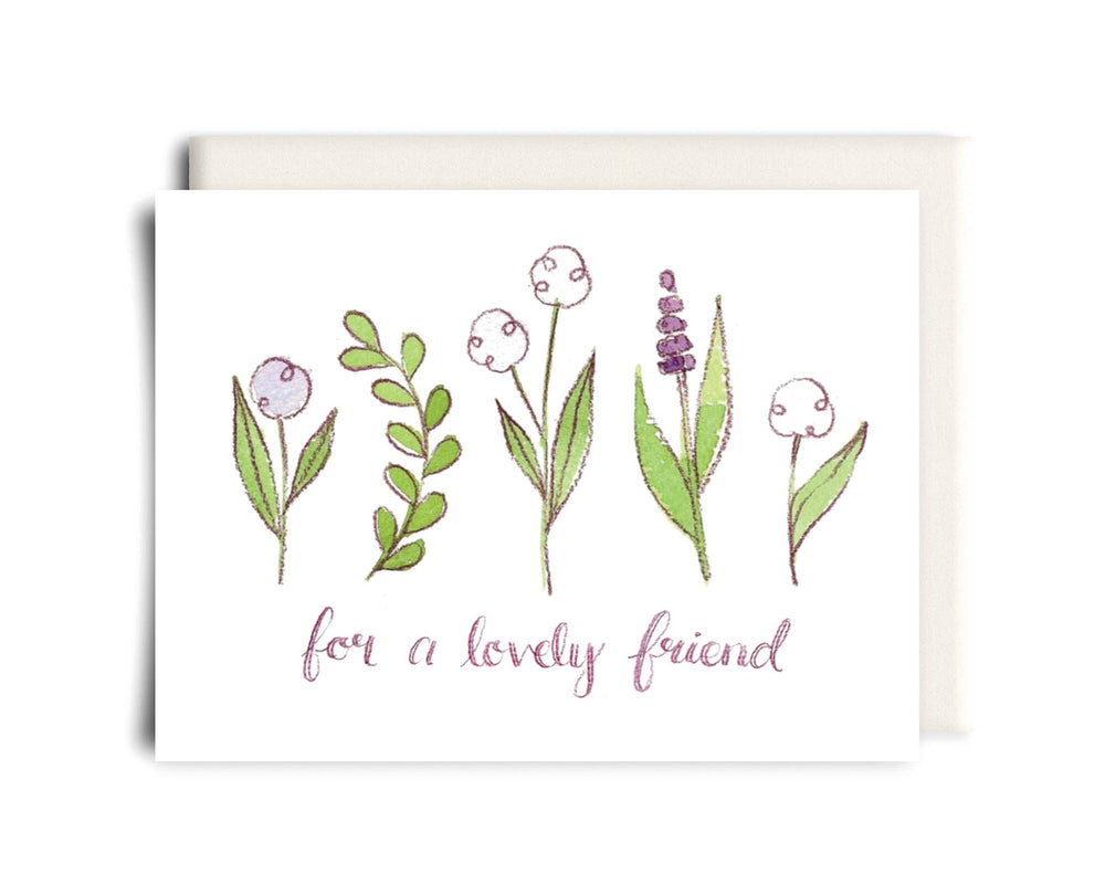 For a Lovely Friend Card