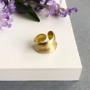 Gold Sculptural Wrap Ring